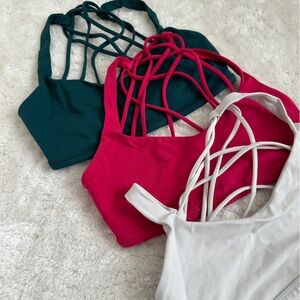 3 lululemon sports bras